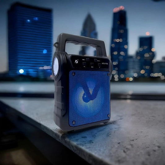 KTS-1706 Solar Powered Portable Wireless Speaker with Built-in Torch