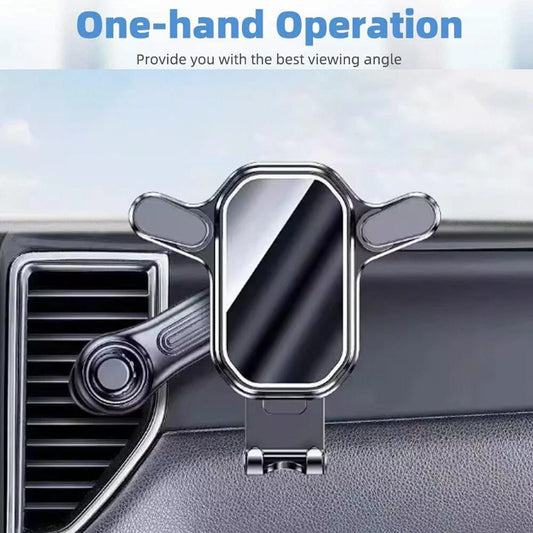 Universal Car Phone Holder Mount - 360° Rotation for Dashboard & Windshield