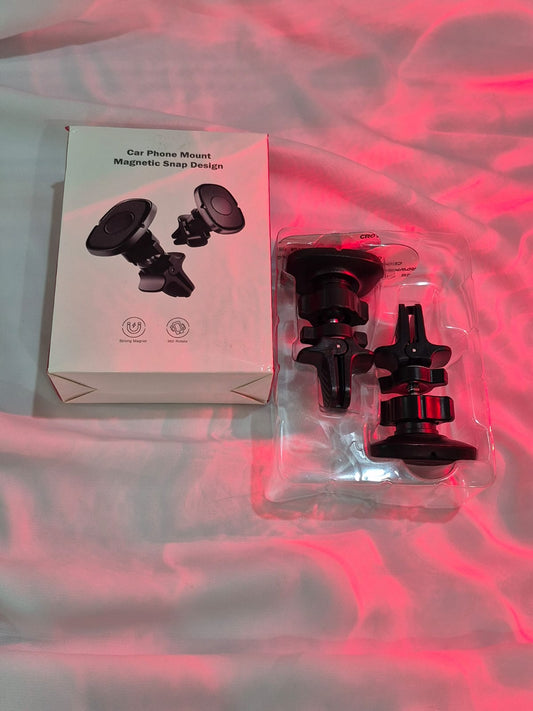 Magnetic Snap Design Car Phone Mount - Air Vent & Dashboard Options