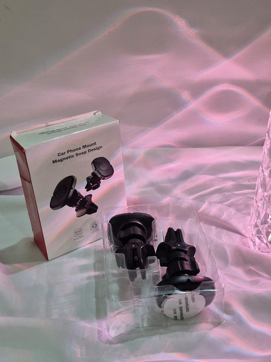 Magnetic Snap Design Car Phone Mount - Air Vent & Dashboard Options