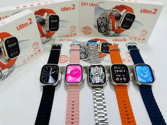 Z87 Ultra 2 Smartwatch Set (3+1 Bands) - with Finger Sensor & NFC