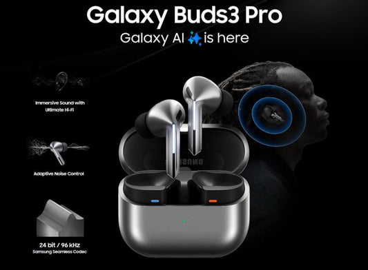 Galaxy Buds3 Pro with Galaxy AI - Hi-Fi Audio & Adaptive Noise Control