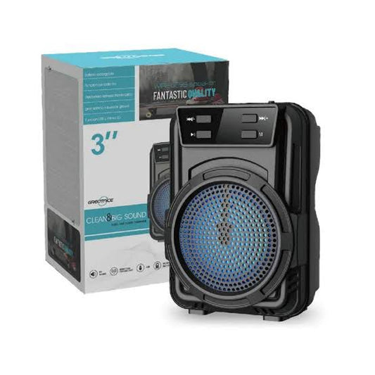 3" Portable Bluetooth Speaker – Big Sound in a Compact Design