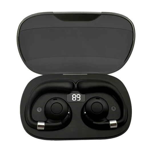 Shinco G116 Open-Ear Wireless Headset - Non-In-Ear Sports Earbuds for Running and Cycling (Black)