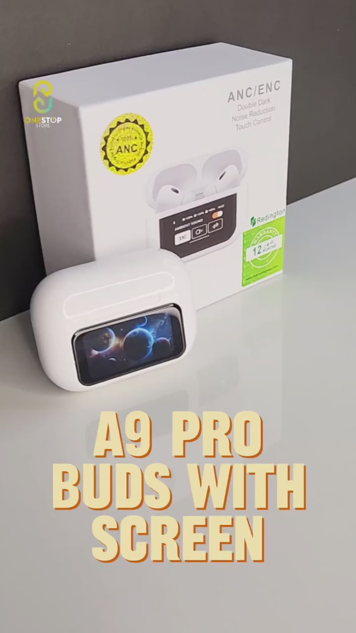 ANC/ENC Double-Dual Noise Reduction Wireless Bluetooth Earbuds with Heart Rate Monitor (Black)